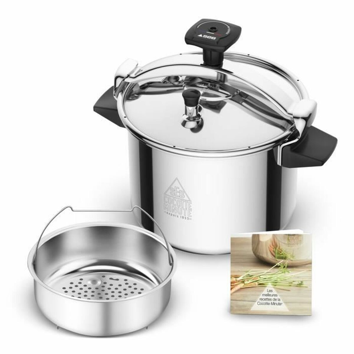 Pressure cooker SEB Cocotte Minute Stainless steel 9 L Silver