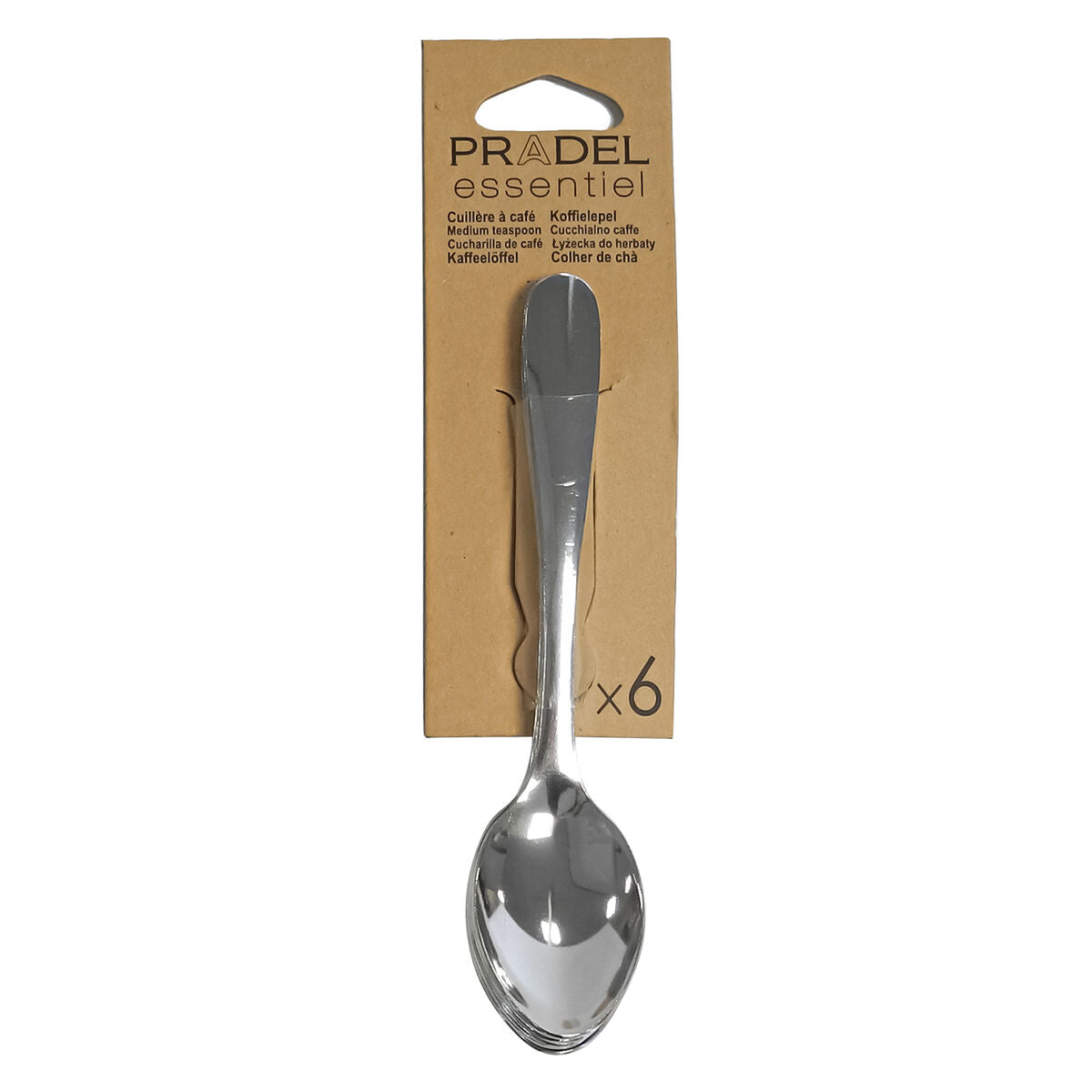 Set of Spoons Pradel essentiel Ondine Dessert Steel Metal 18 cm (6 Units)