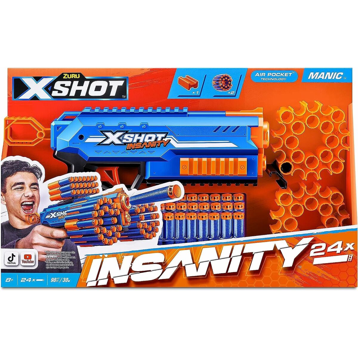 Pistool met pijltjes X-Shot Insanity- Manic