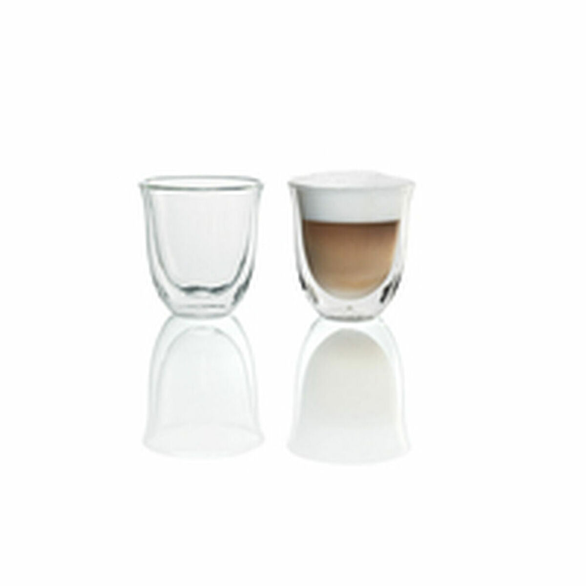 2 Piece Coffee Cup Set De'Longhi 5513214601 Transparent 2 Pieces