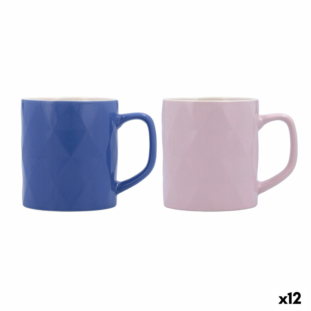 Cup Quid Rhombus Ceramic 330 ml (12 Units)