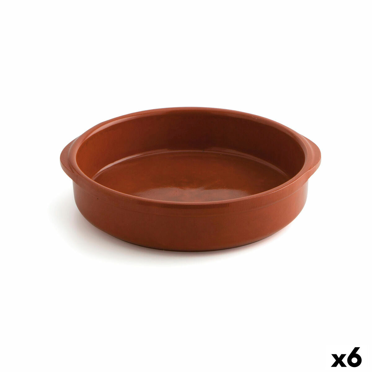 Saucepan Raimundo Ceramic Brown (24 cm) (6 Units)