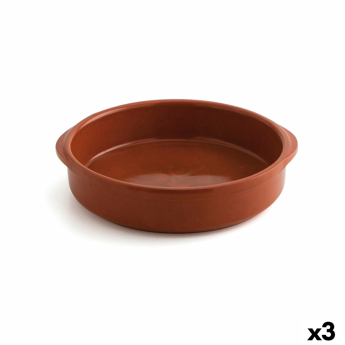 Saucepan Raimundo Ceramic Brown (Ø 32 cm) (3 Units)