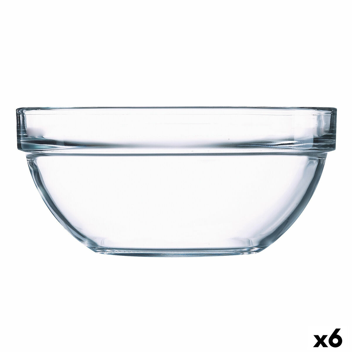 Bowl Luminarc Apilable Transparent Glass Ø 17 cm (6 Units)