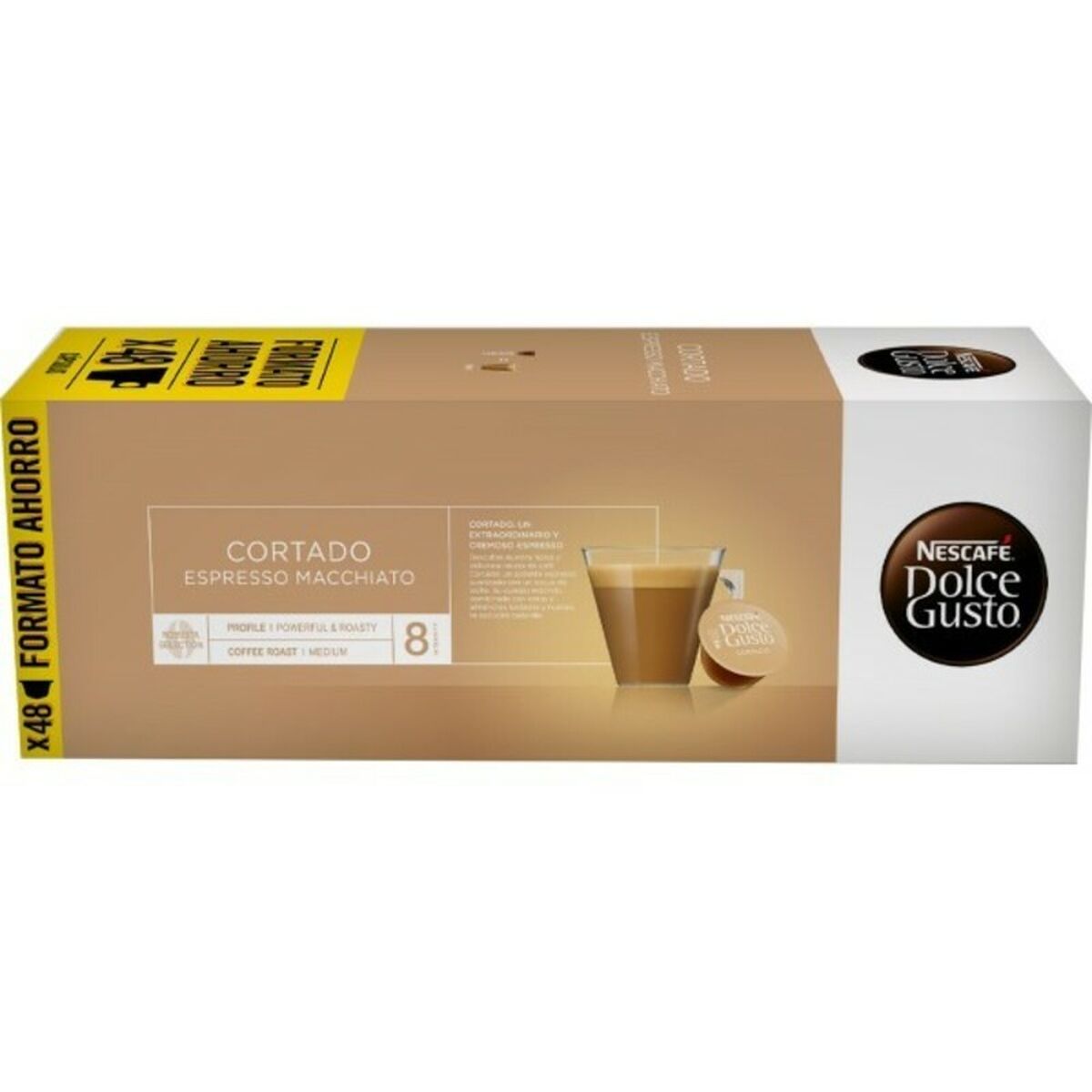 Koffiecapsules met doos Nescafé Dolce Gusto Espresso Macchiato (48 uds)
