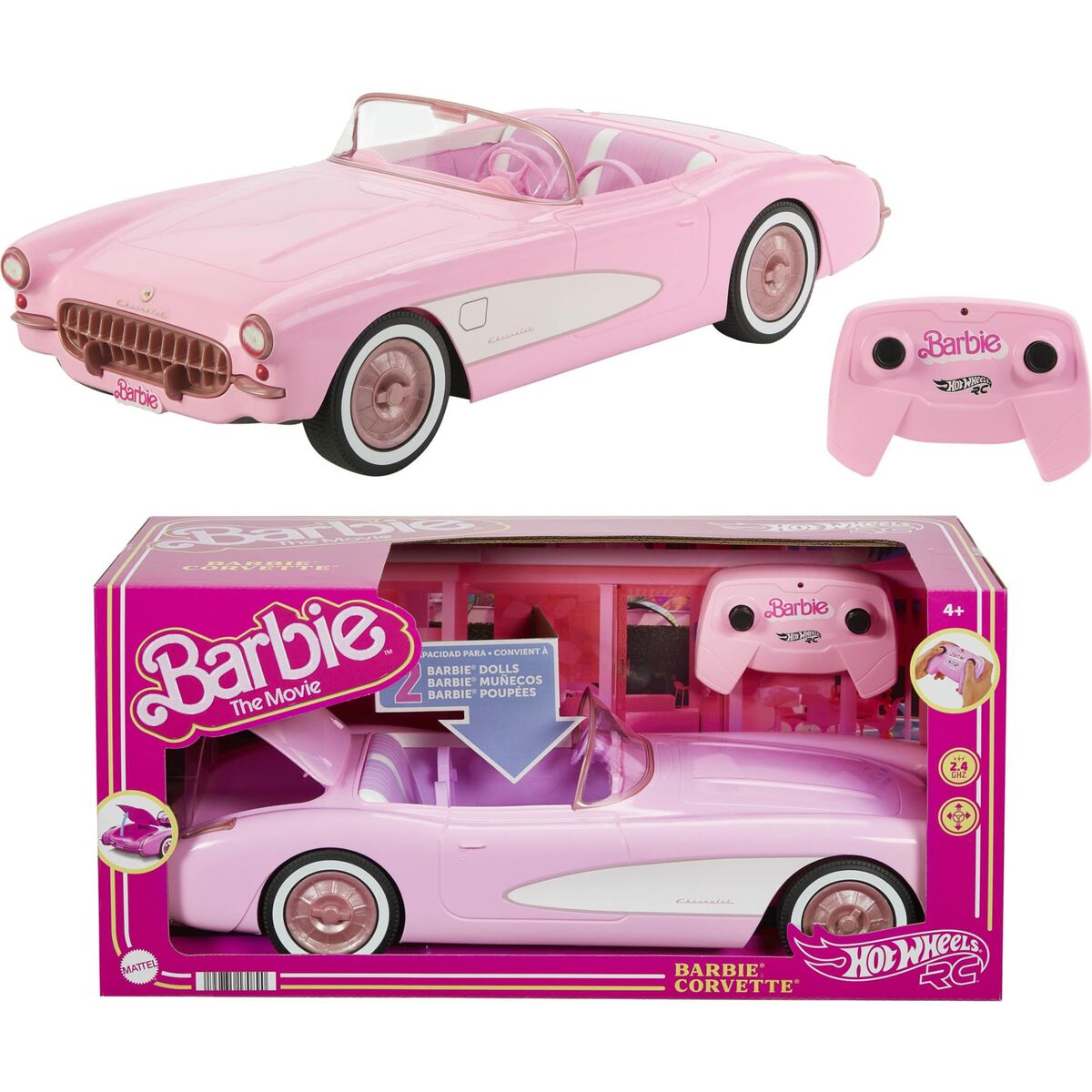 Vehicle Barbie The Movie Hot Wheels RC Corvette