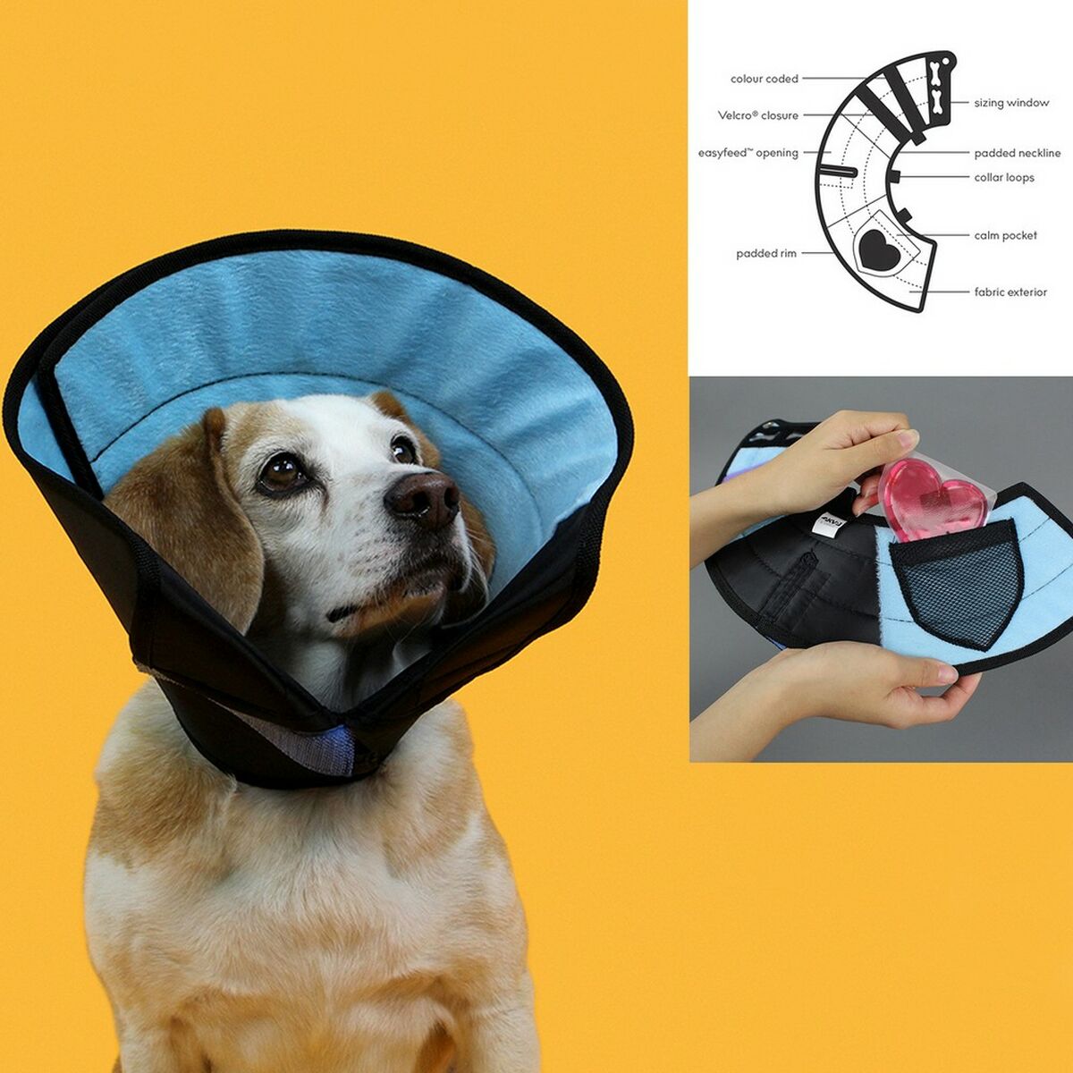 Lampenkap voor honden KVP Calmer Multicolour (30-41 cm)