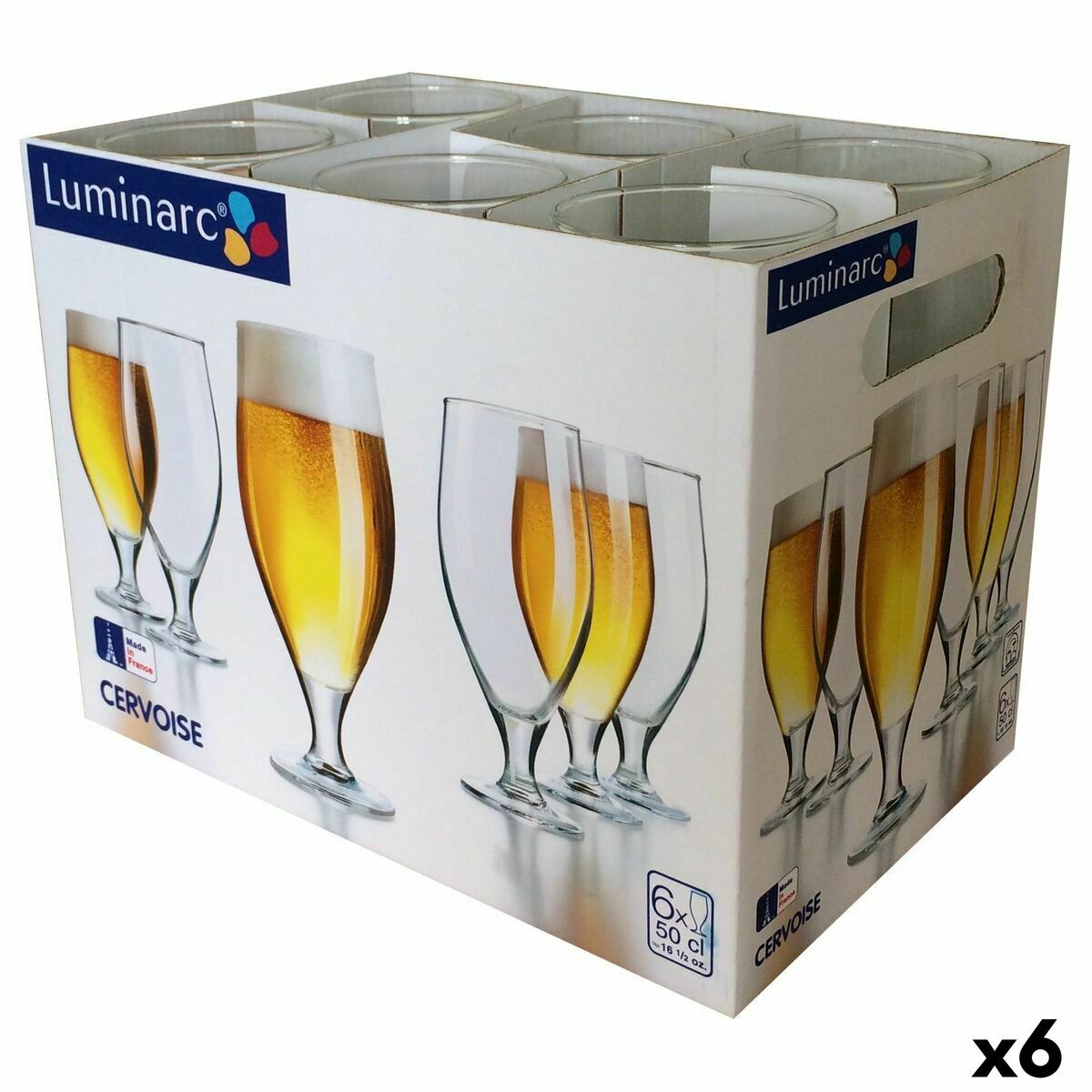 Bierglas Luminarc Spirit Bar Transparant Glas (500 ml) (Pack 6x)