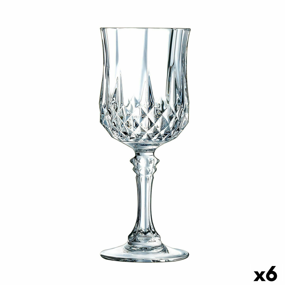 Wine glass Cristal d’Arques Paris Longchamp Transparent Glass (6 cl) (Pack 6x)