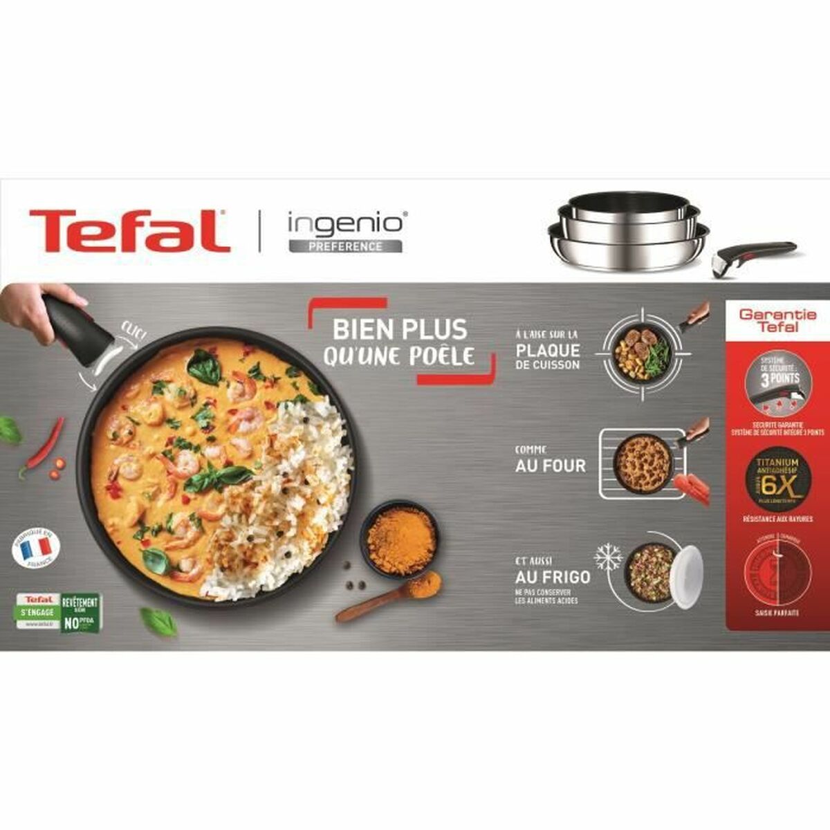 Pan Tefal L9730602 Roestvrij staal