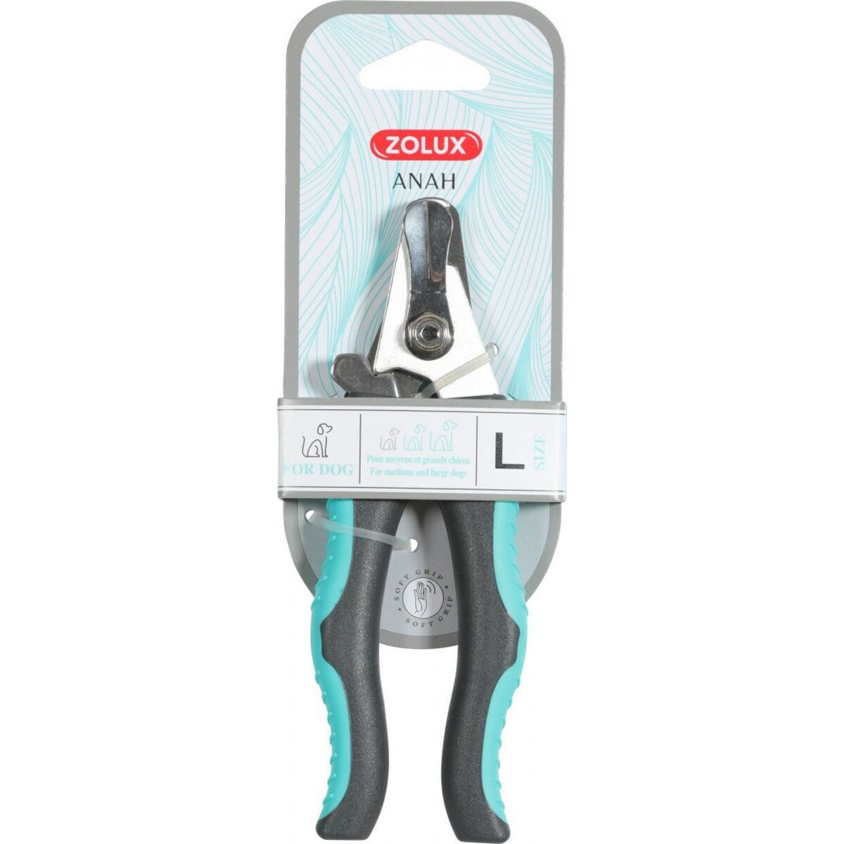 Nail clipper Zolux Dog Black Stainless steel L