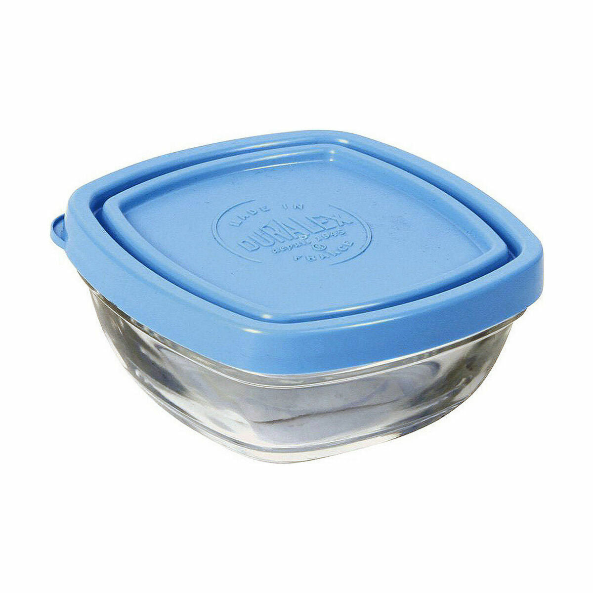 Hermetische Lunchtrommel Duralex Freshbox Blauw Vierkant (150 ml) (9 x 9 x 4 cm)