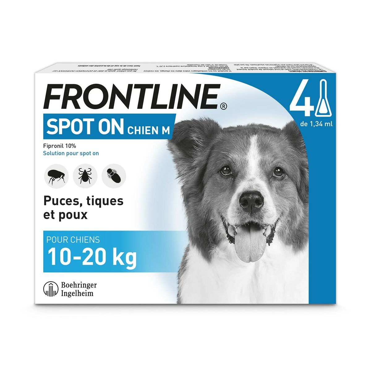 Middel tegen parasieten Frontline Hond 10-20 Kg 1,34 ml 4 Stuks