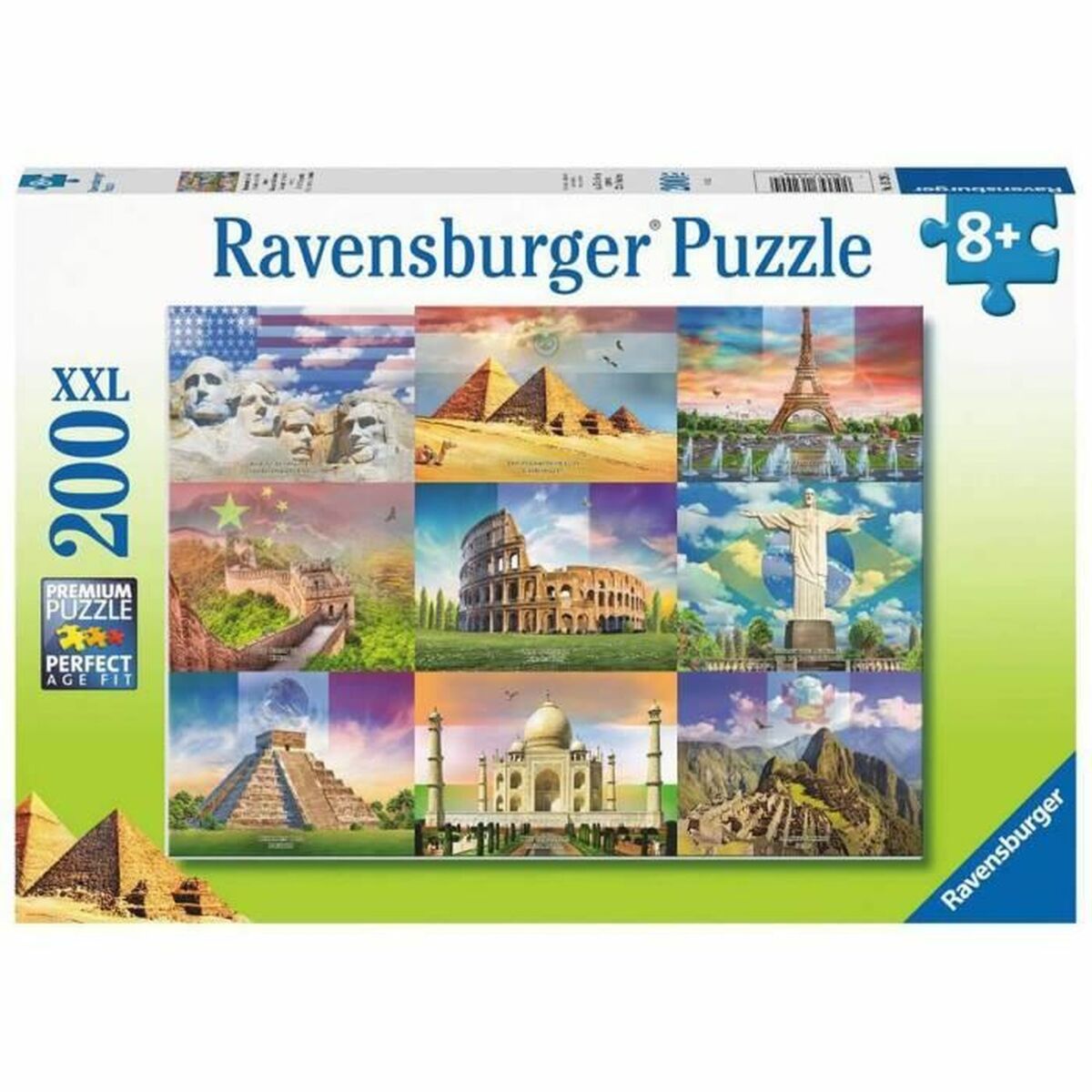 Puzzel Ravensburger 13290 XXL Monumentos del mundo 200 Onderdelen