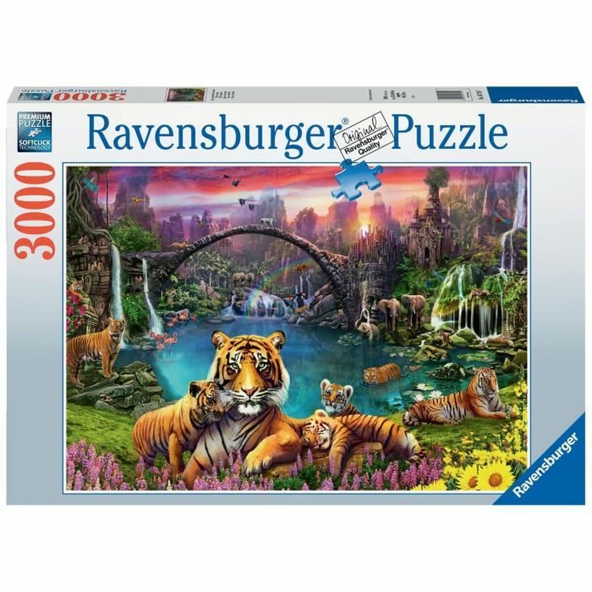 Puzzle Ravensburger Tigers in the lagoon 3000 Pieces