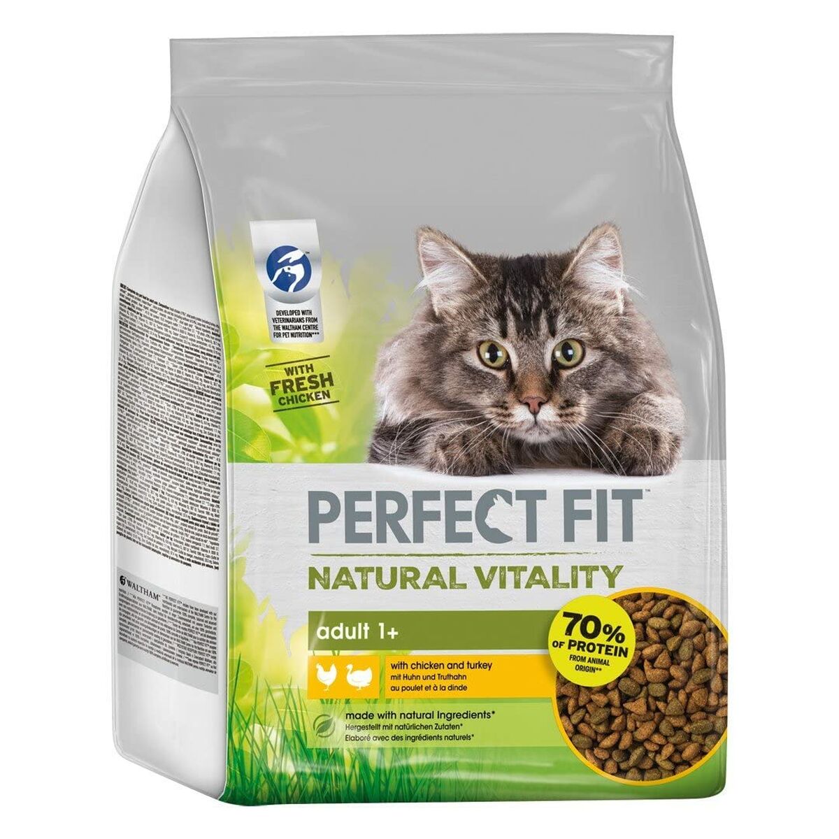 Cat food Perfect Fit Adult Natural Vitality Chicken Adult Chicken Turkey 2,4 kg