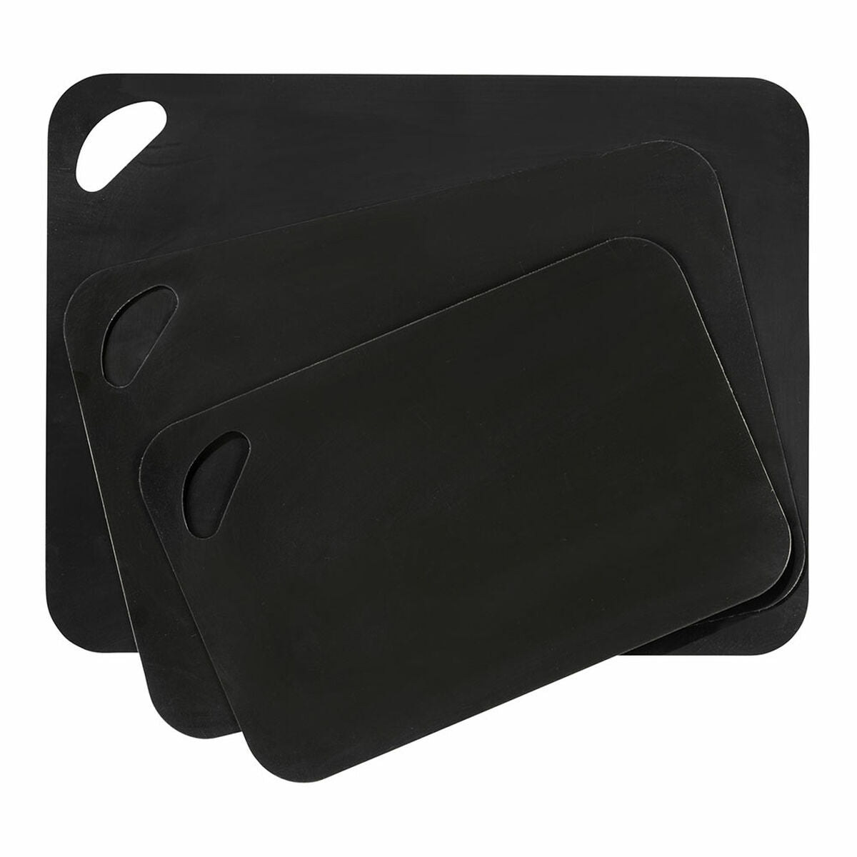 Set of chopping boards Wenko 55055100 Black Plastic (3 Pieces)