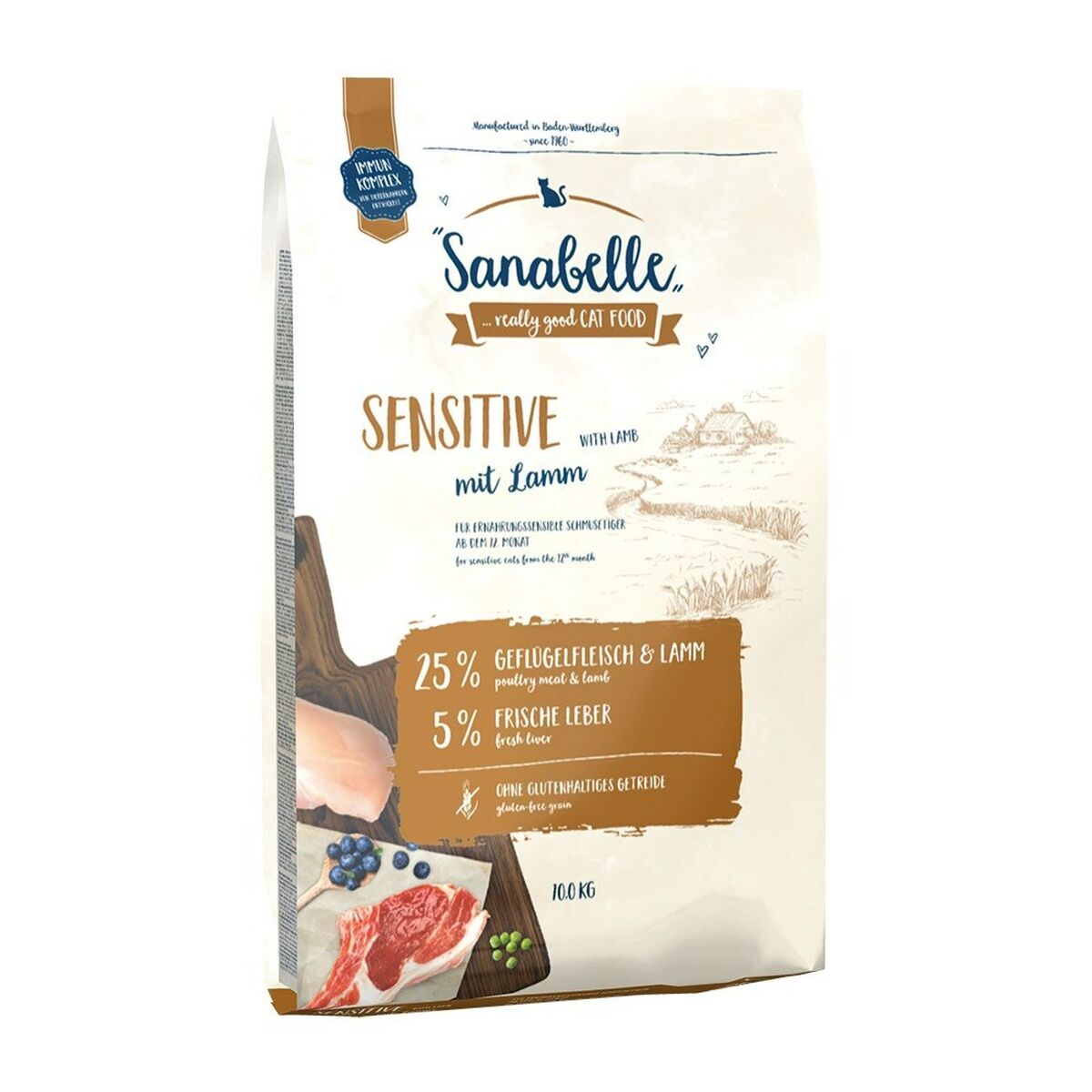 Fodder BOSCH Sanabelle Sensitive Adult Lamb Rice 10 kg
