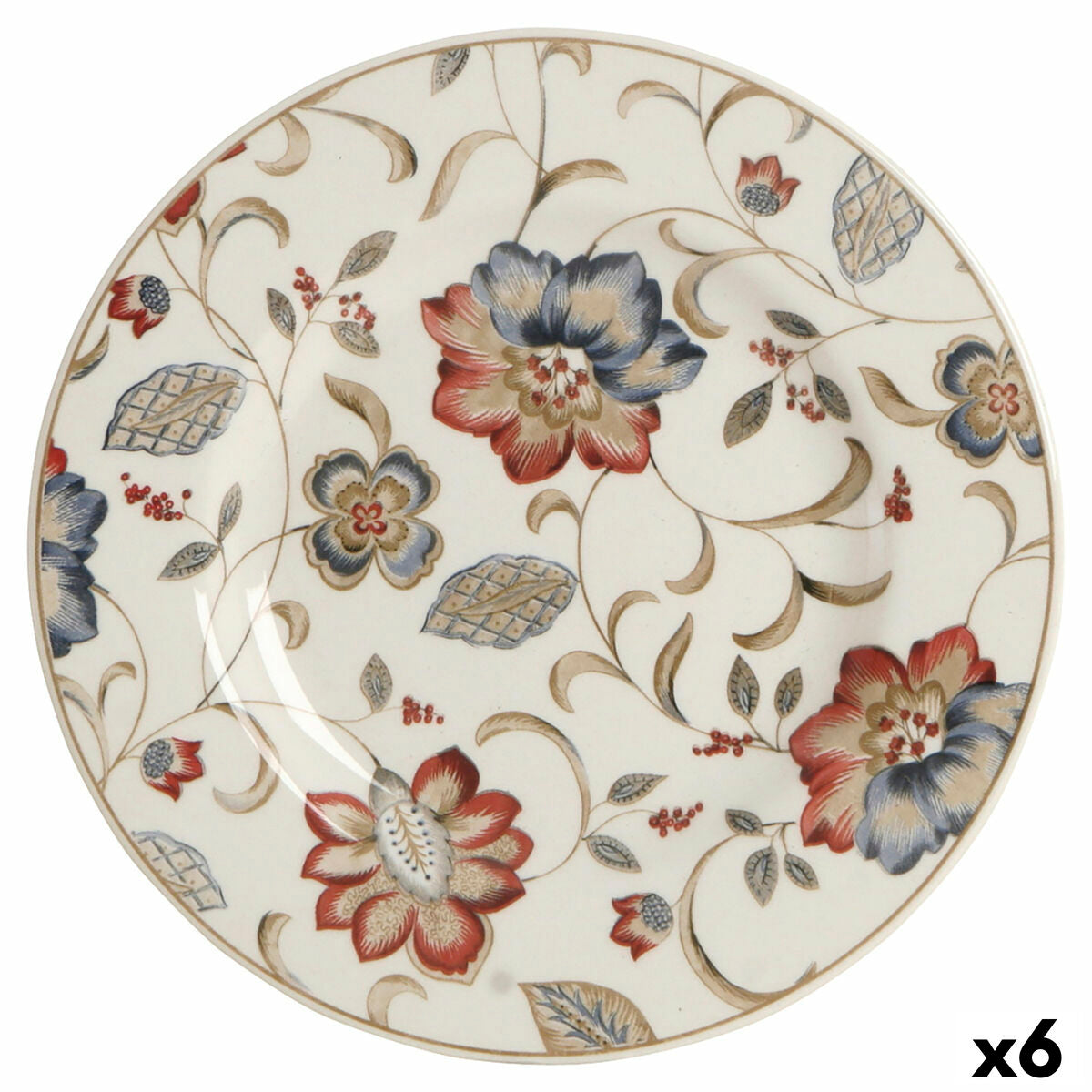 Dessertbord Queen´s By Churchill Jacobean Gebloemd Keramisch Porslin 21,3 cm (6 Stuks)