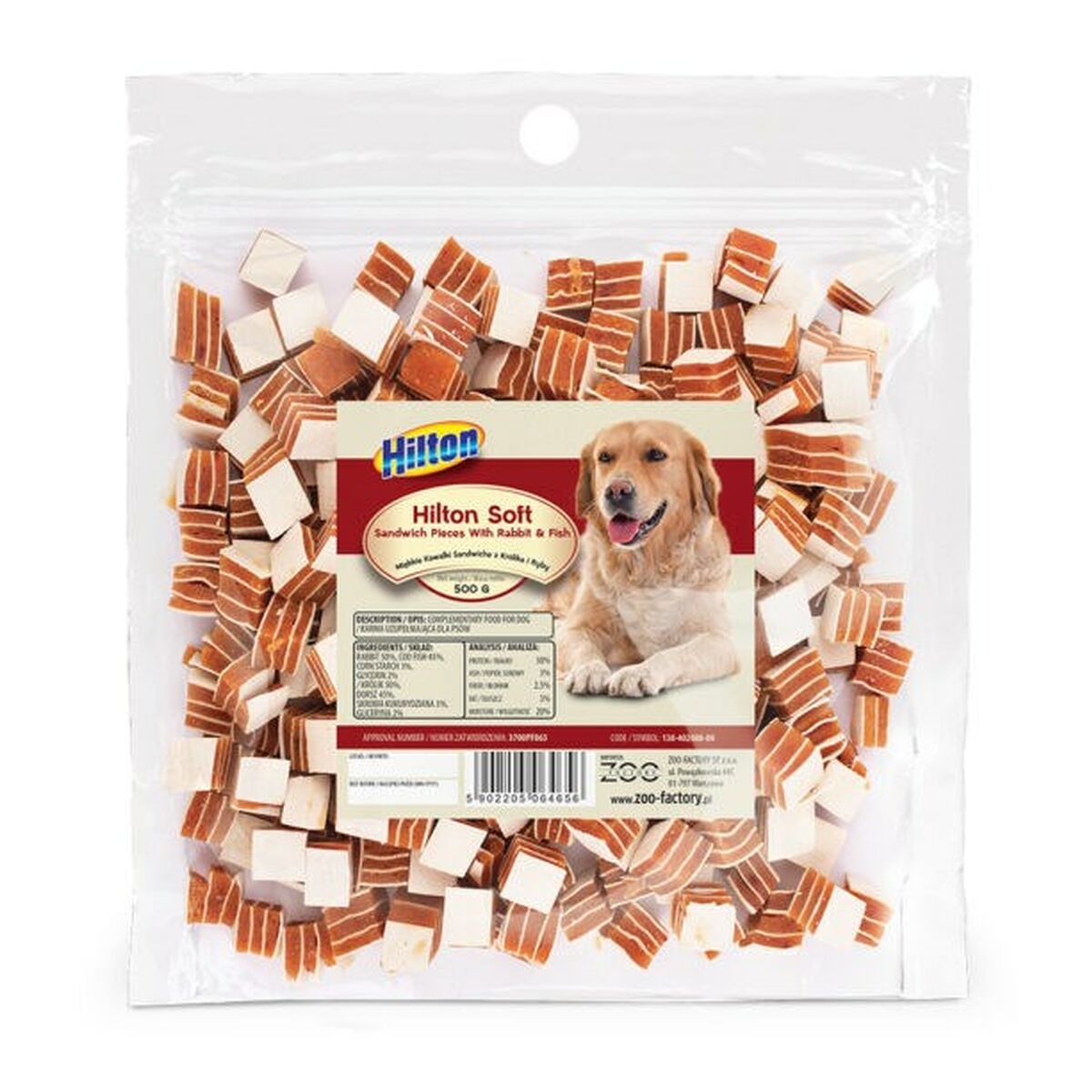 Dog Snack Hilton Cod Rabbit 500 g