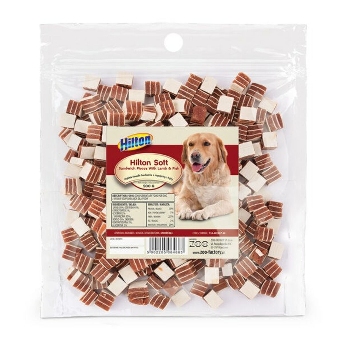 Dog Snack Hilton Lamb Cod 500 g