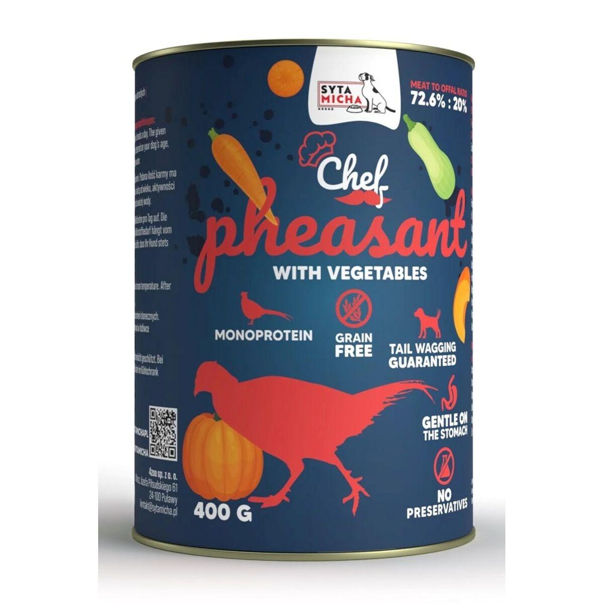 Wet food SYTA MICHA Pheasant 400 g