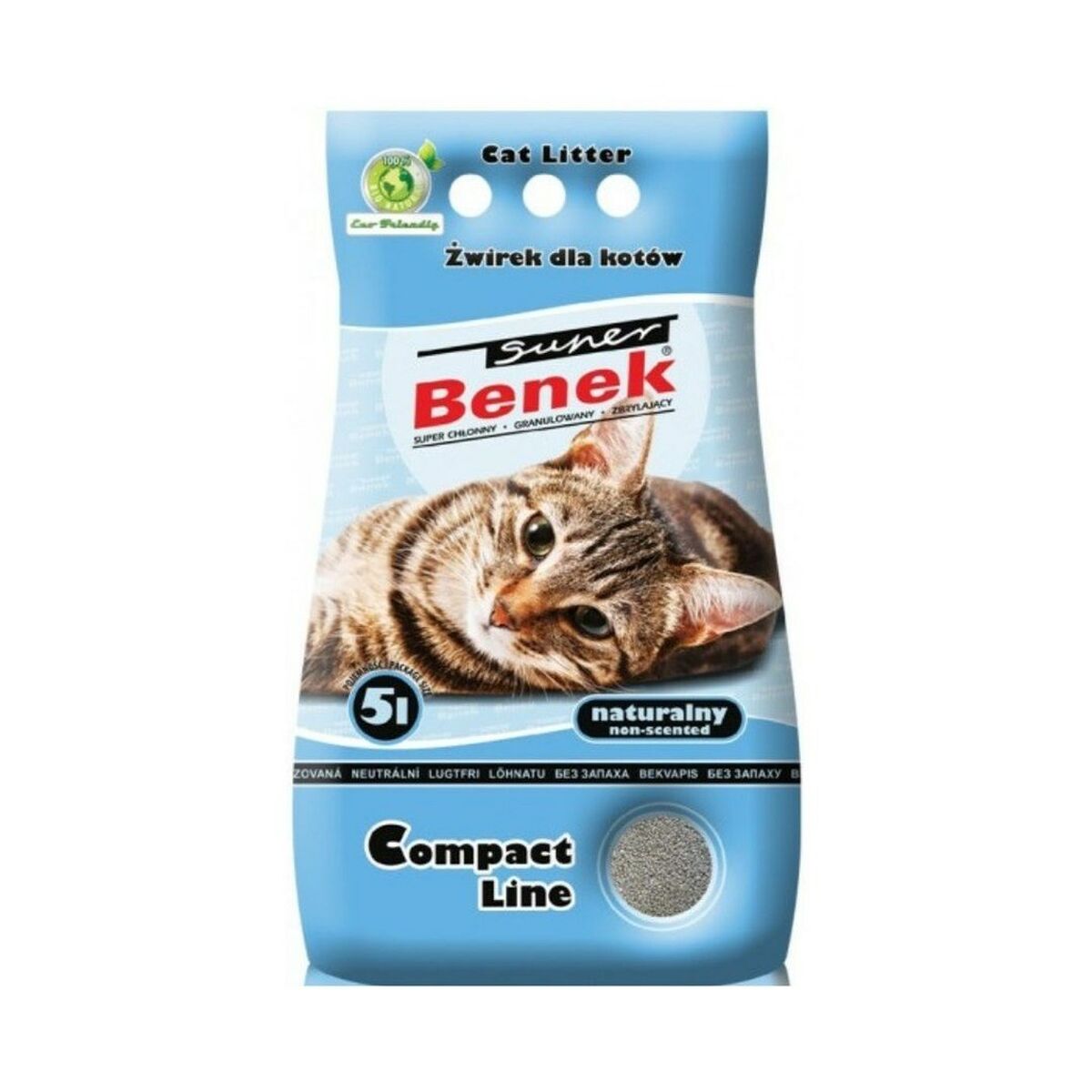 Cat Litter Super Benek Compact Natural 5 L