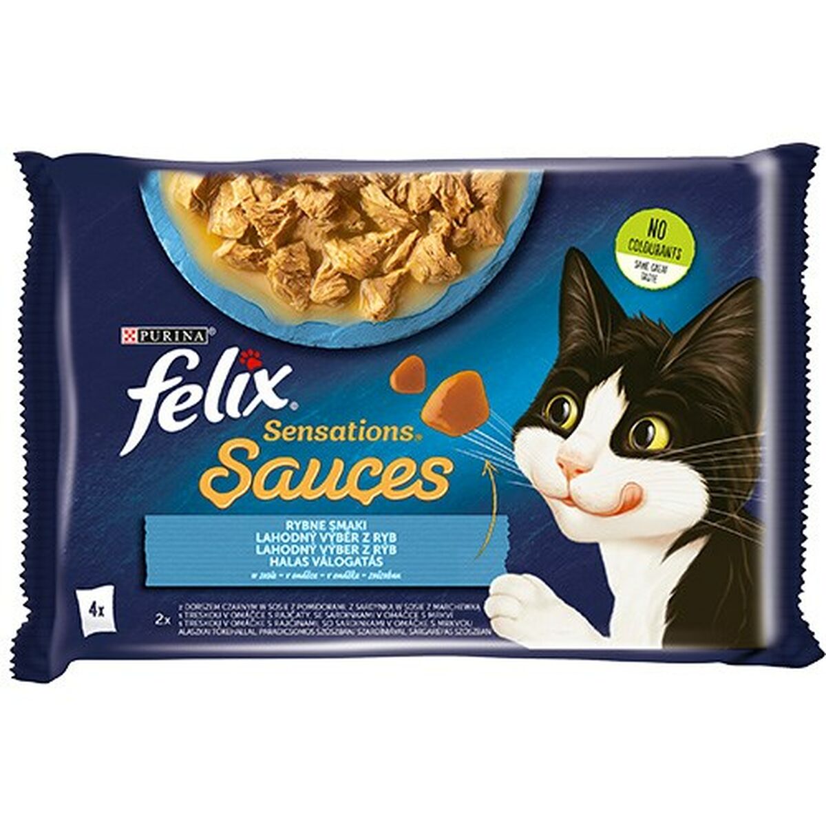 Cat food Purina Felix Sensations Cod Carrot Tomato 4 x 85 g