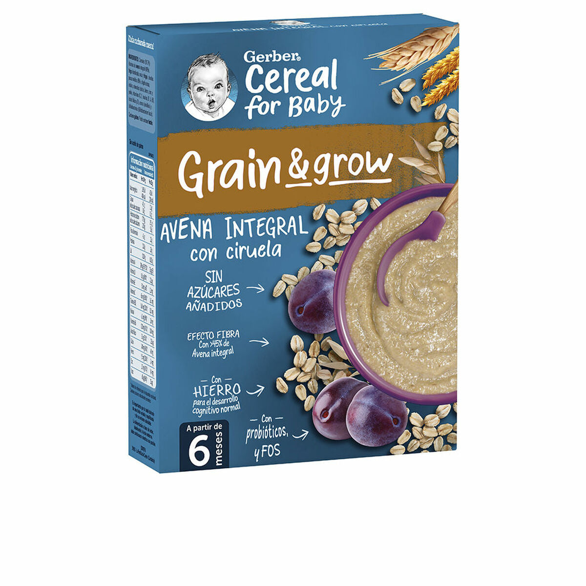 Puree voor baby's Nestlé Gerber Grain & Grow Mahonie Haver 250 g