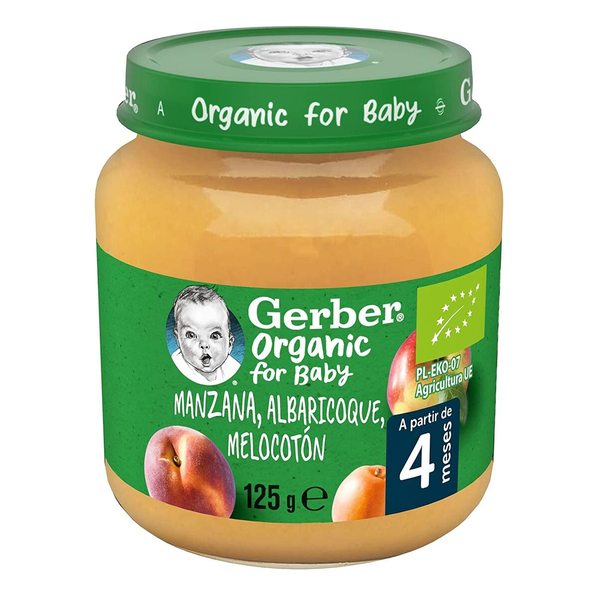 Babyvoeding Nestlé Gerber Organic Appel Perzik Abrikoos 125 g
