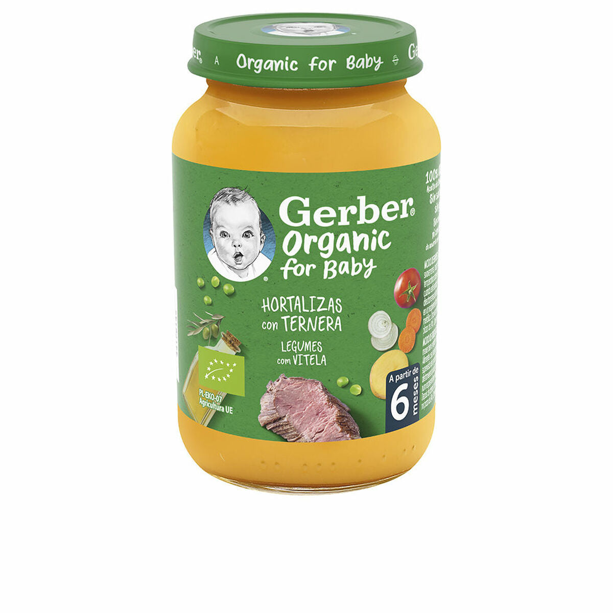 Babyvoeding Nestlé Gerber Organic Groentes Kalfsvlees 190 g