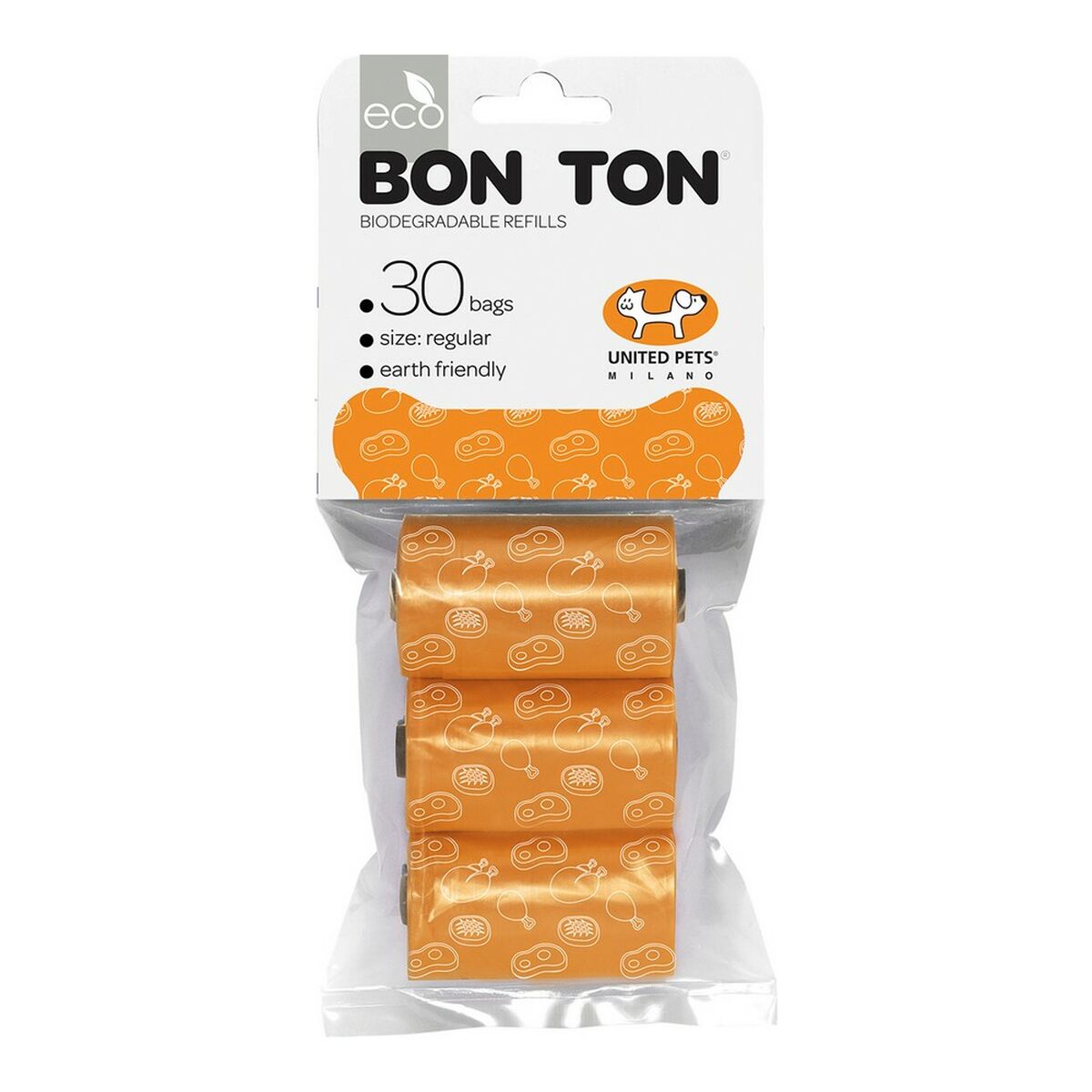Sanitary bags United Pets Bon Ton Regular Dog Orange (3 x 10 uds)