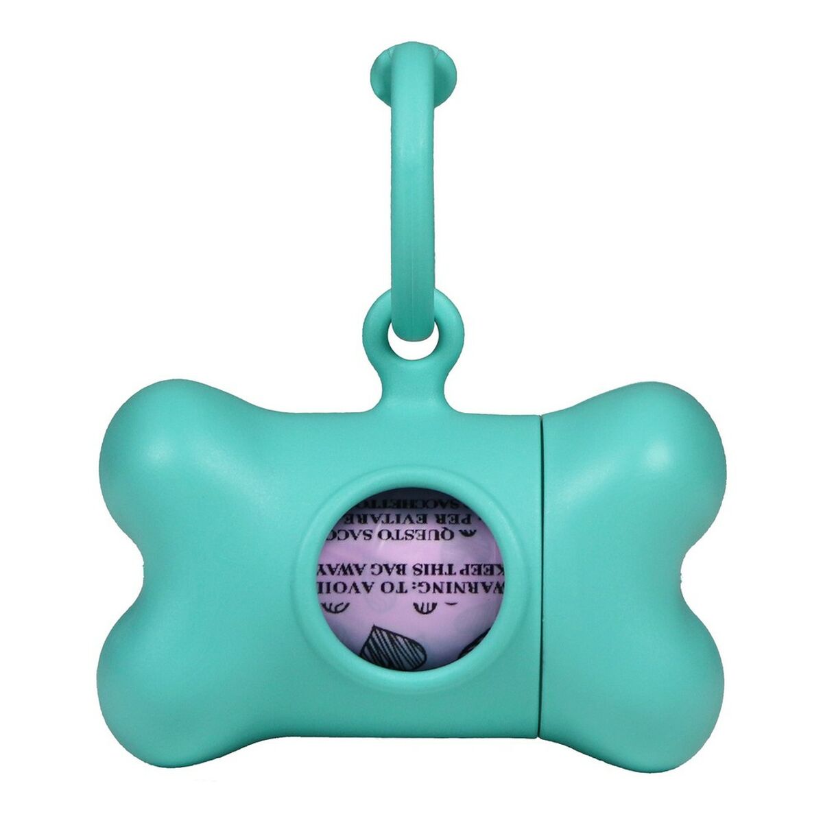 Pet Bag Dispenser United Pets Bon Ton Nano Classic Dog Aquamarine Recycled plastic (6 x 3 x 4 cm)