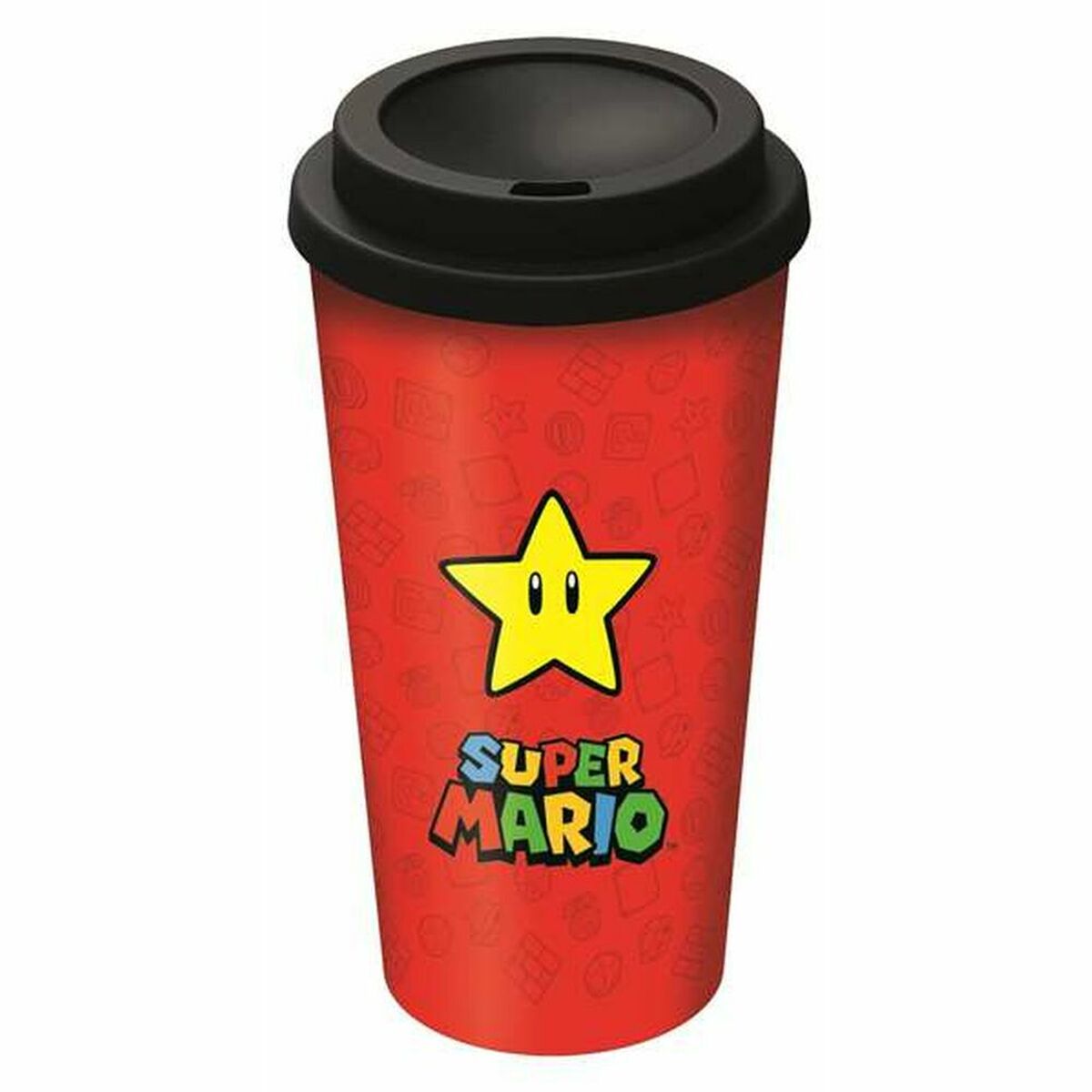 Glas met deksel Super Mario (520 ml)