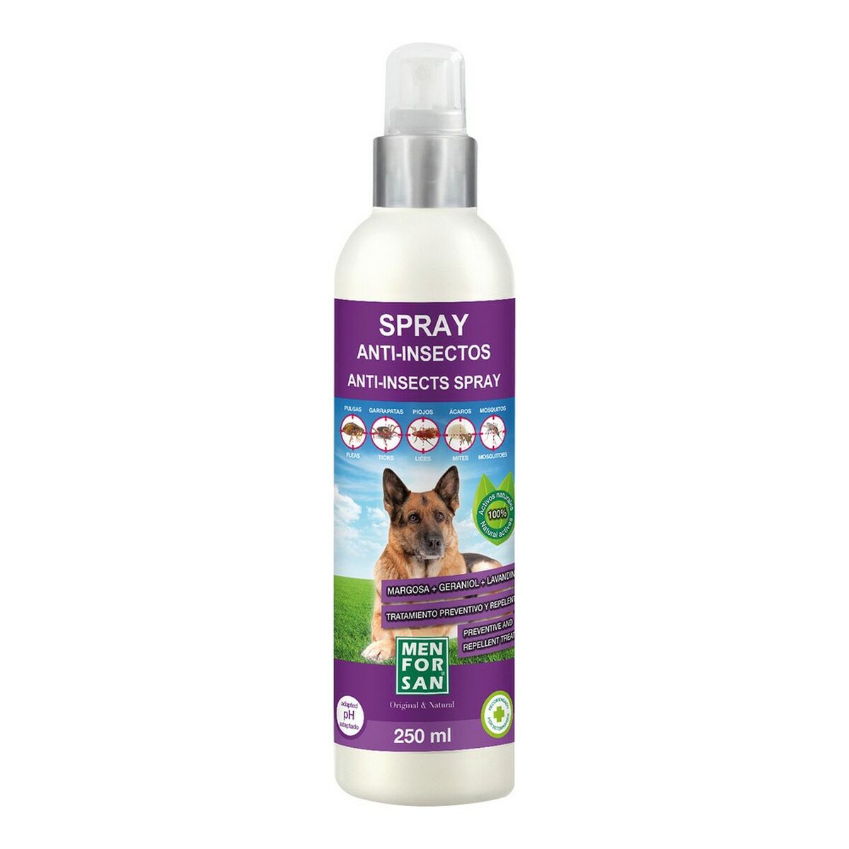 Insectenafweermiddel Menforsan Hond Spray 250 ml