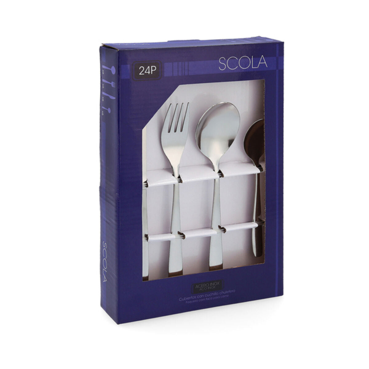 Pieces of Cutlery Scola Metal Steel Stainless steel (24 pcs)