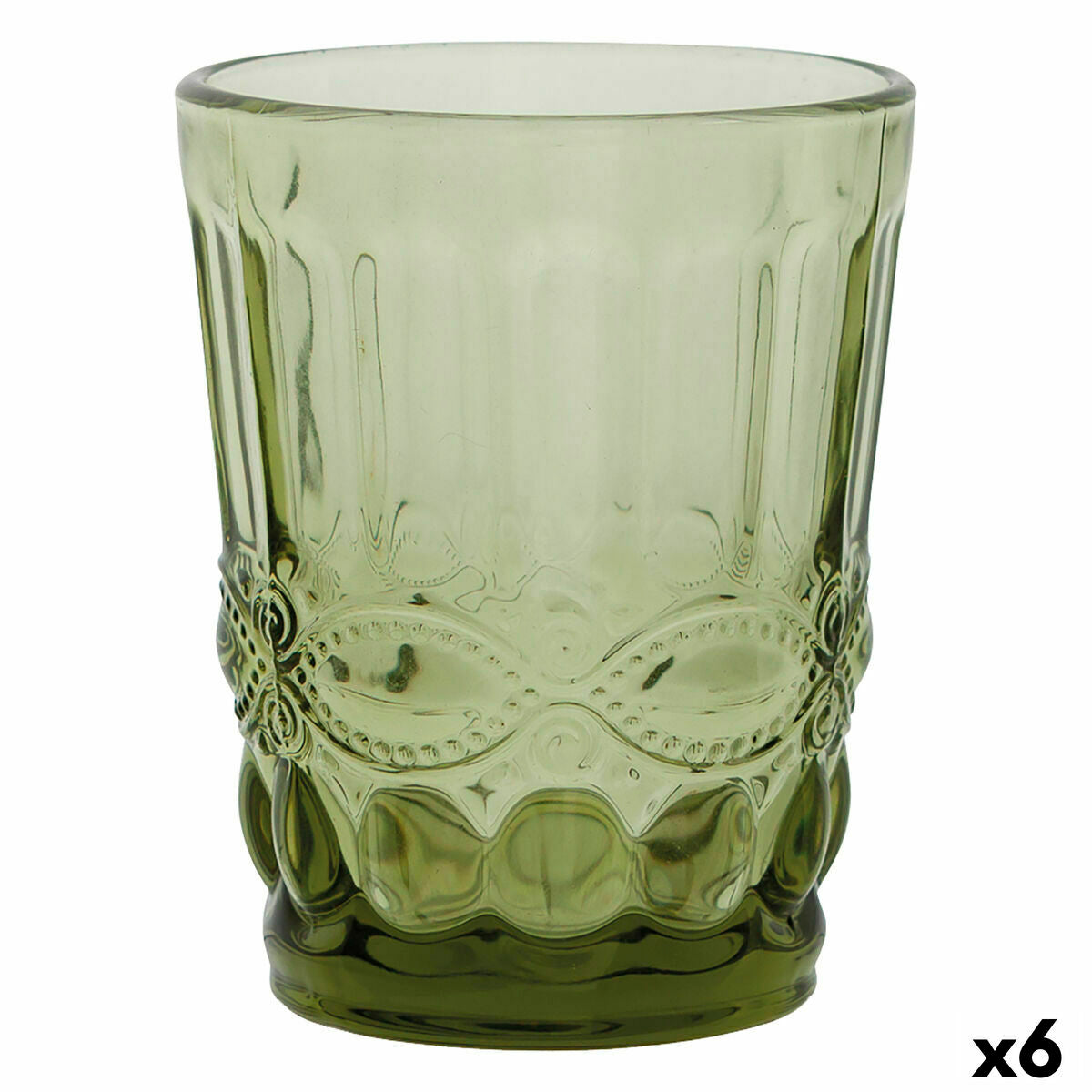Glass La Bouchée Ritual Green Glass (26 cl) (Pack 6x)