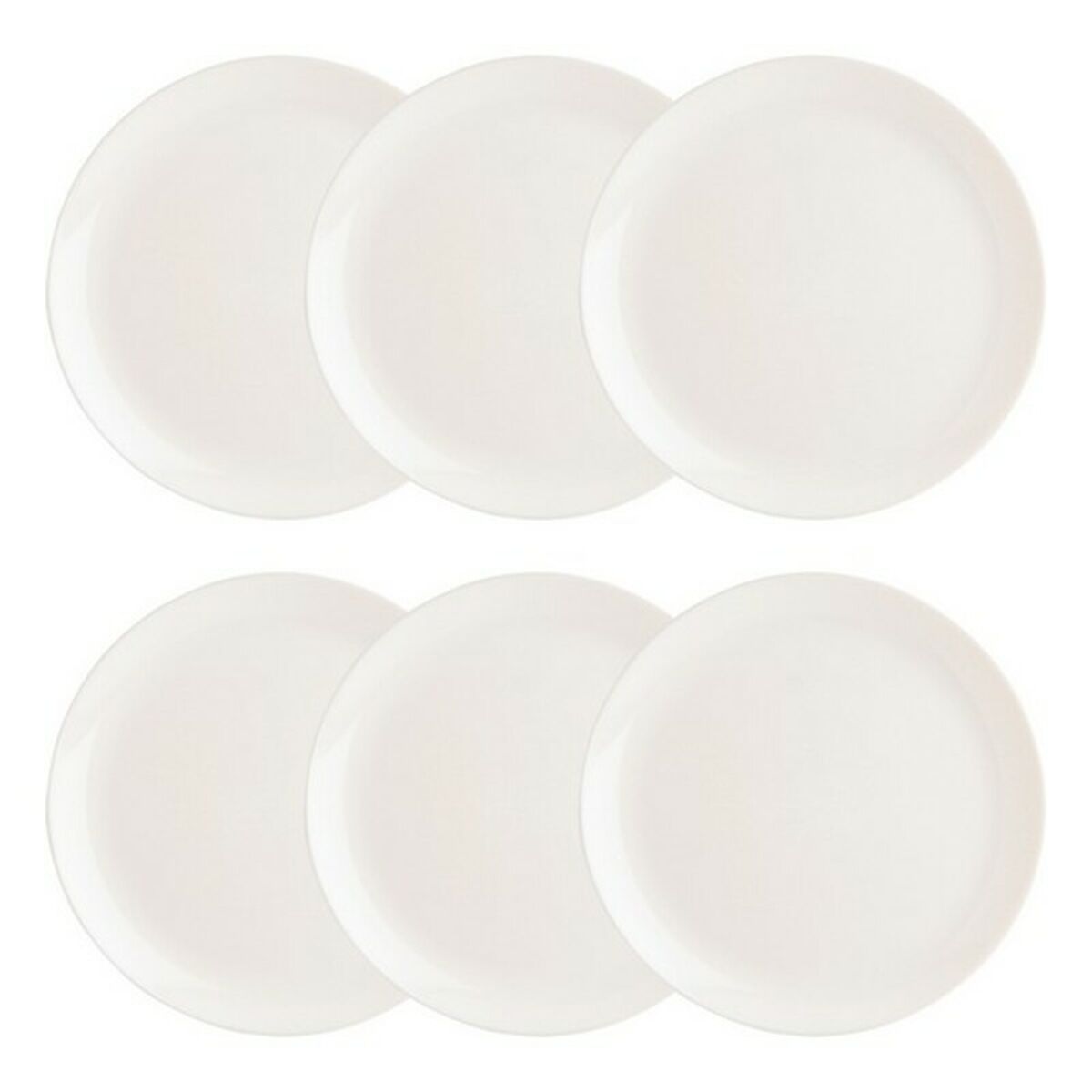 Plate set Luminarc Diwali 6 Units White Glass (Ø 27 cm)