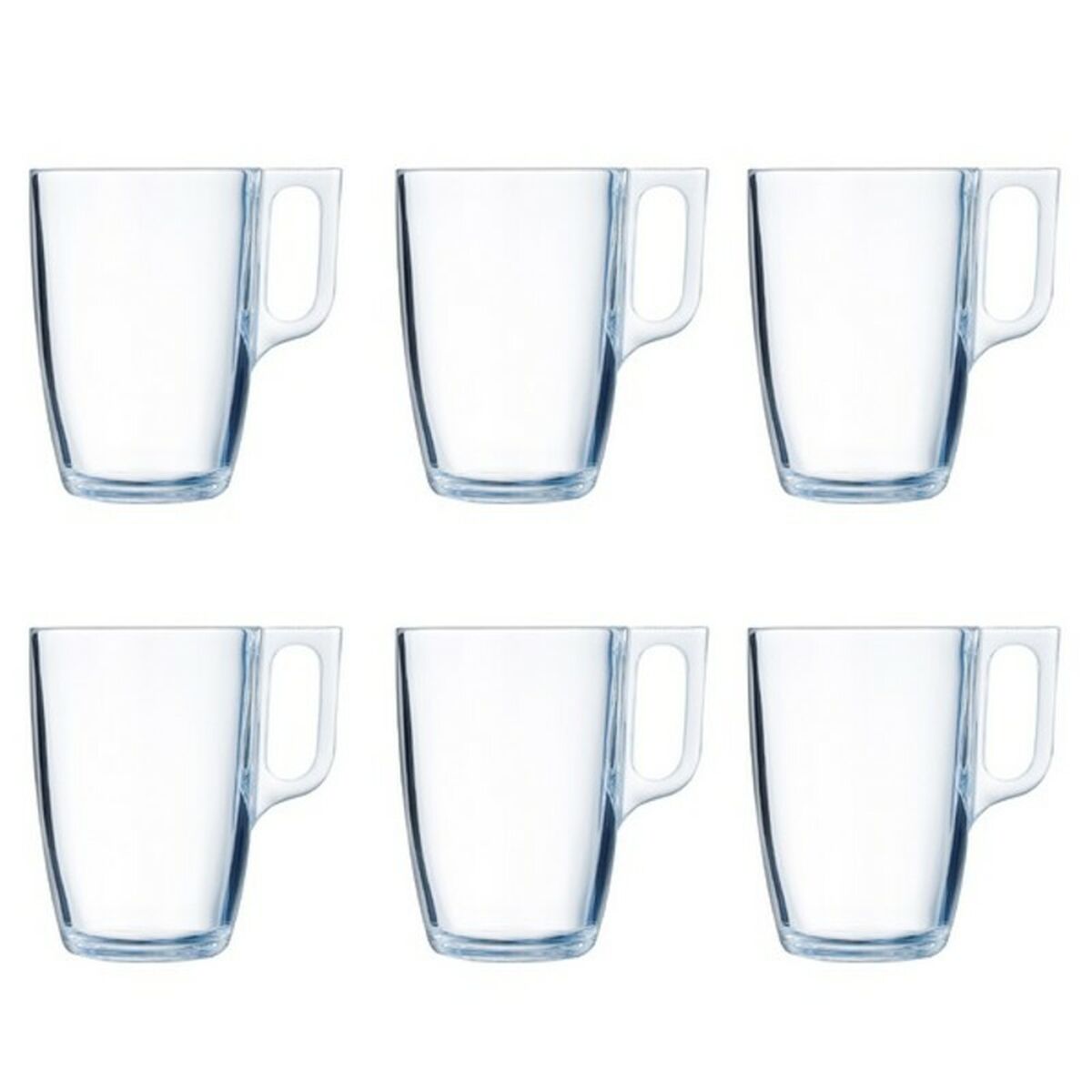 Set of Mugs Luminarc Nuevo (6 pcs) Transparent Glass 400 ml (6 Pieces)
