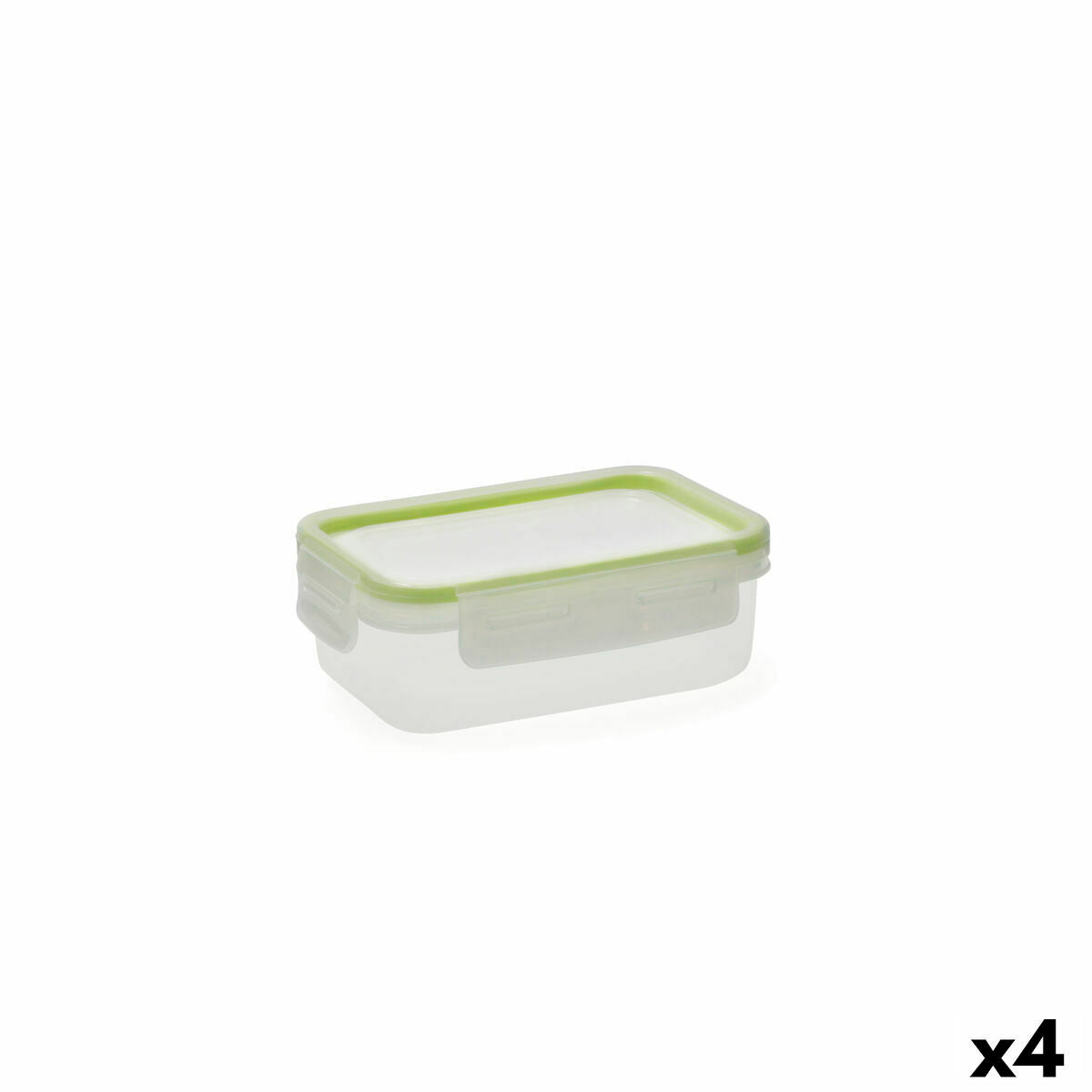 Lunchbox Quid Greenery 475 ml Transparant Plastic (Pack 4x)
