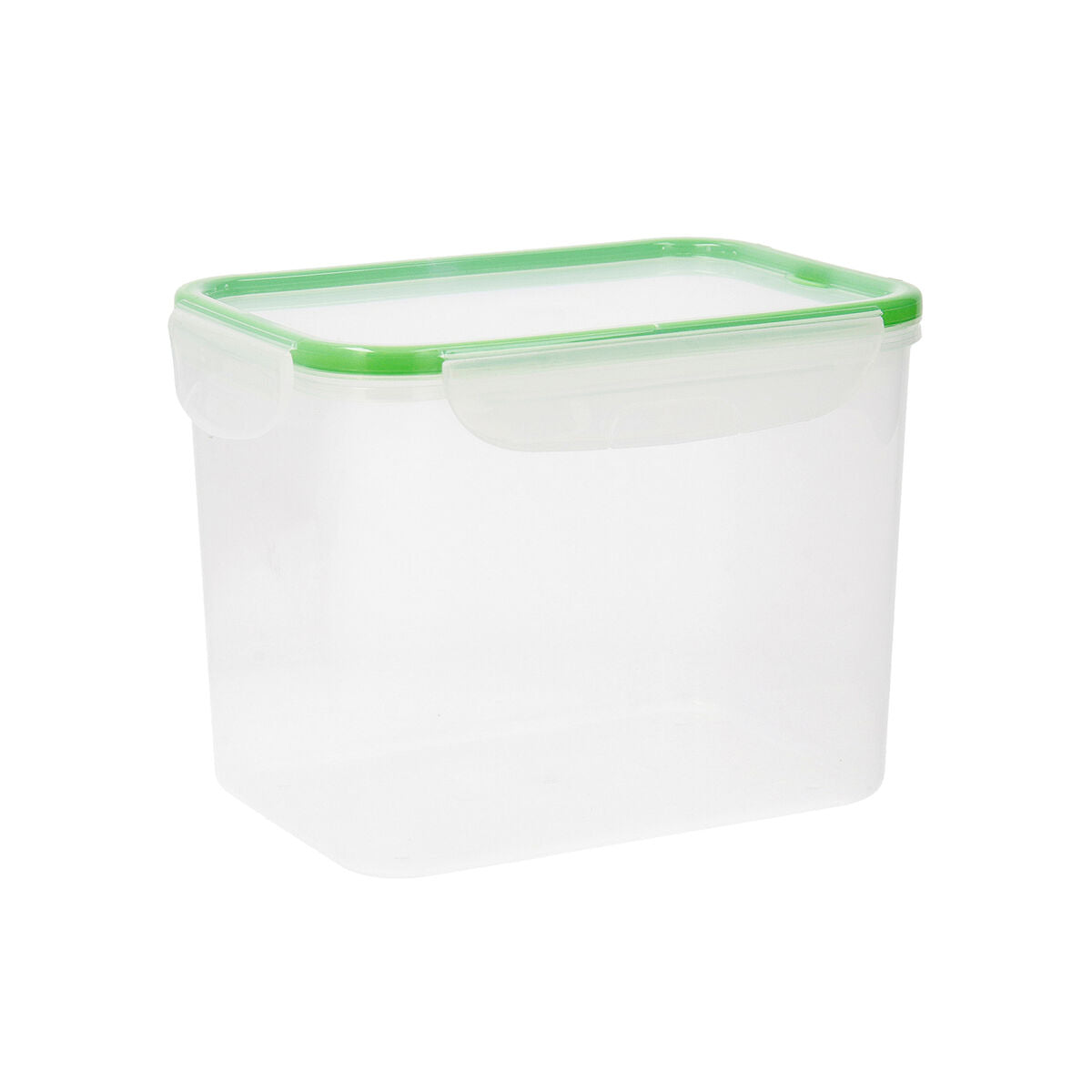 Hermetische Lunchtrommel Quid Greenery Transparant Plastic (3,7 L) (Pack 4x)