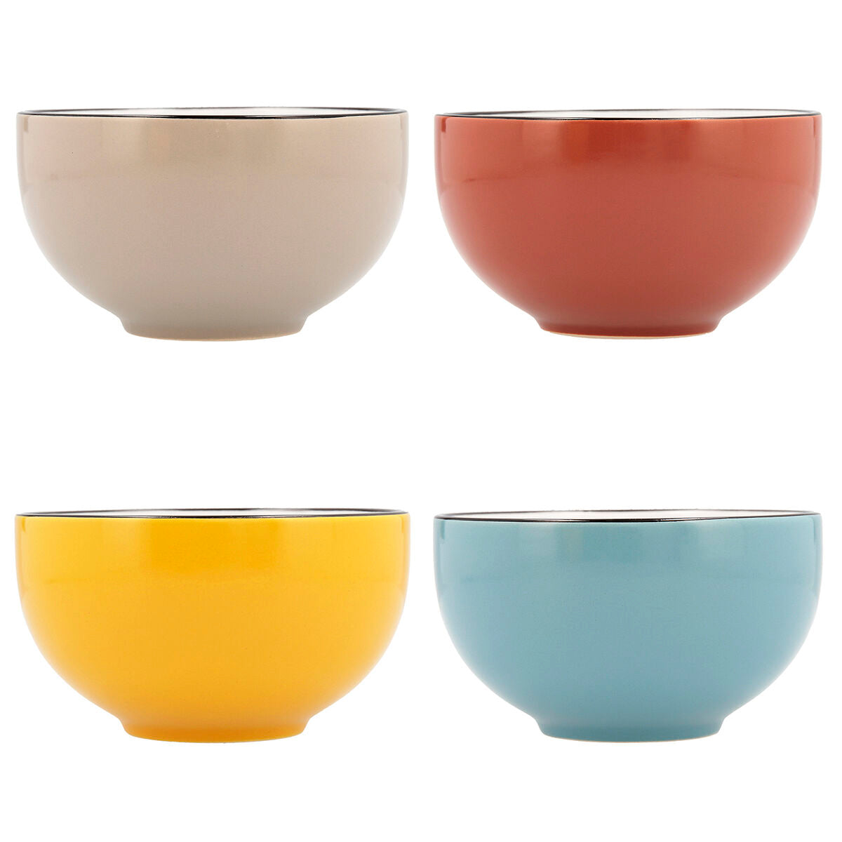 Bowl Quid Frappe Colorado Ceramic Multicolour (510 ml) (Pack 6x)