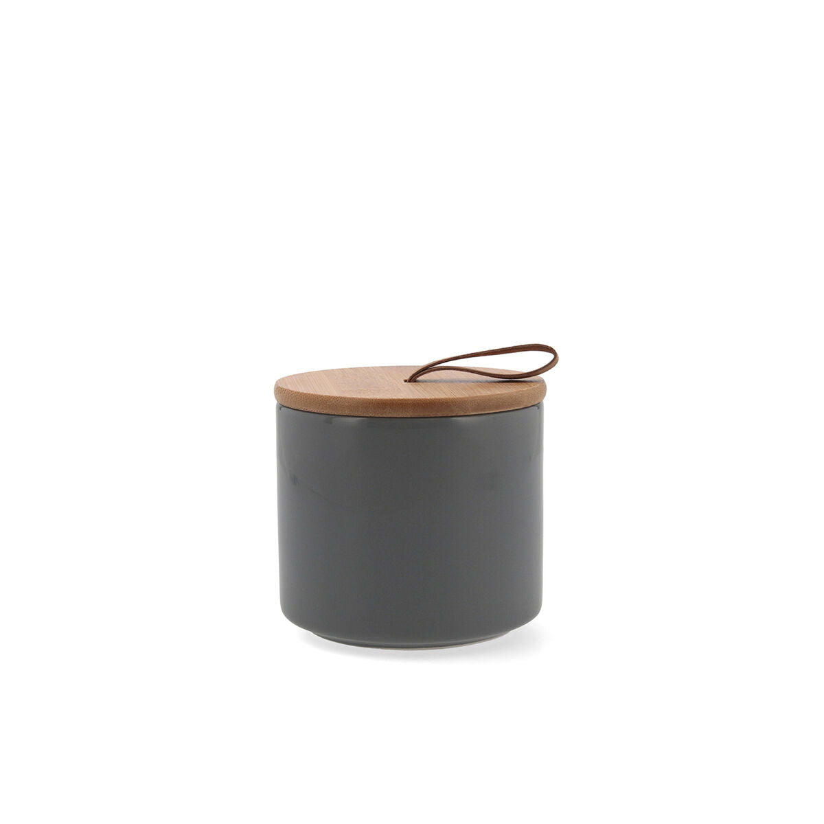 Jar Quid Ozon Grey Ceramic 10,4 x 10 cm (6 Units)