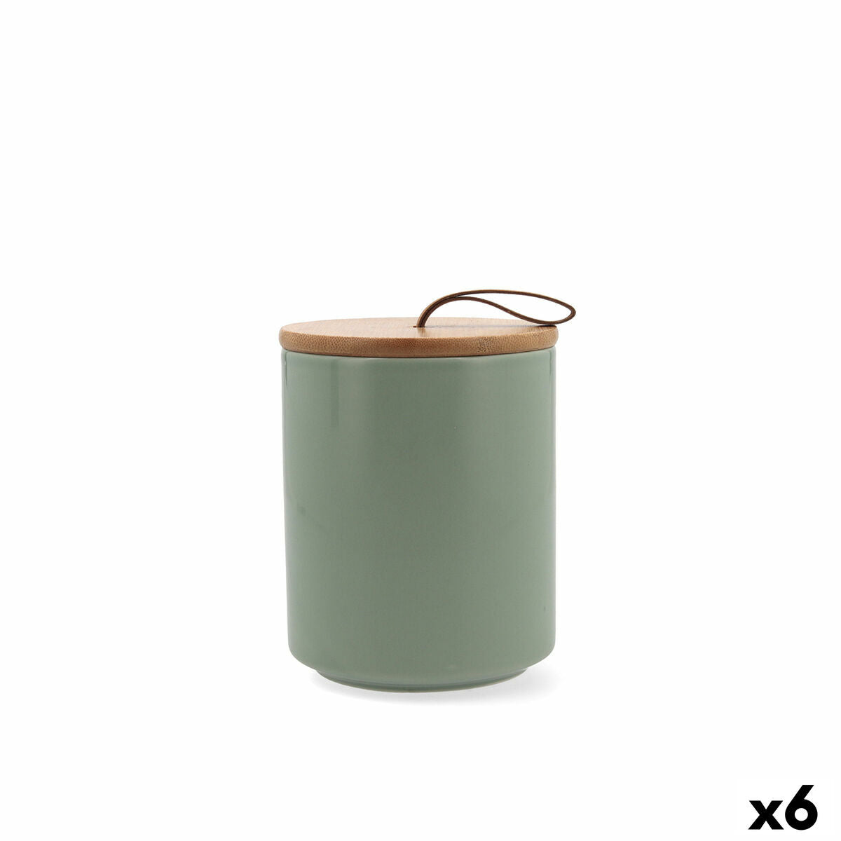 Jar Quid Ozon Green Ceramic Sheets 10,4 x 13 cm (6 Units)