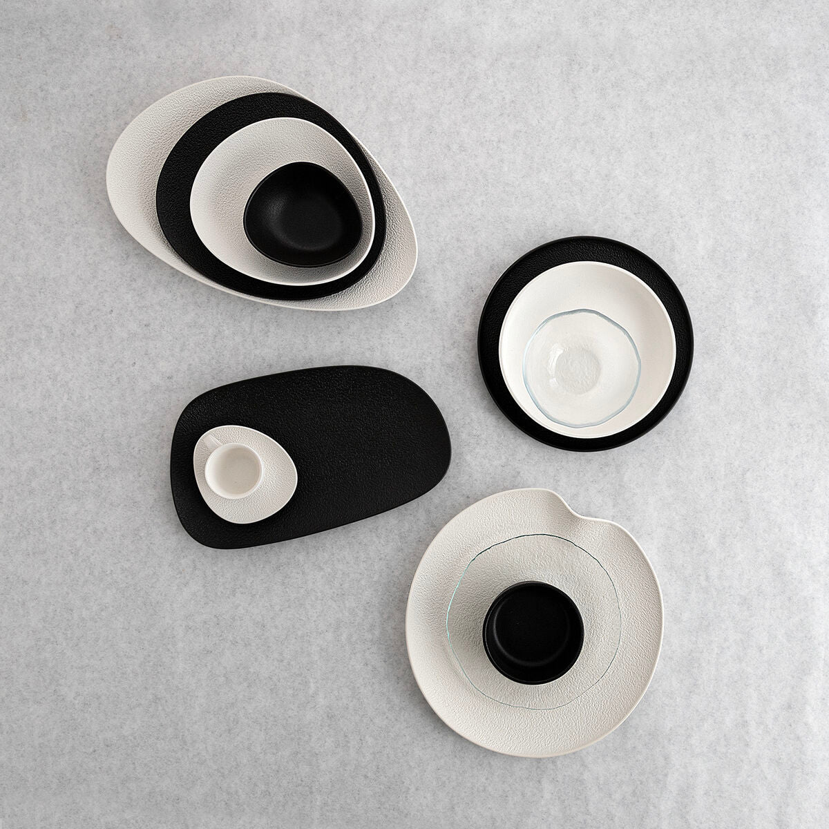 Plate Bidasoa Fosil White Ceramic Aluminium Oxide 15,8 x 13,8 x 2 cm Coffee (8 Units)