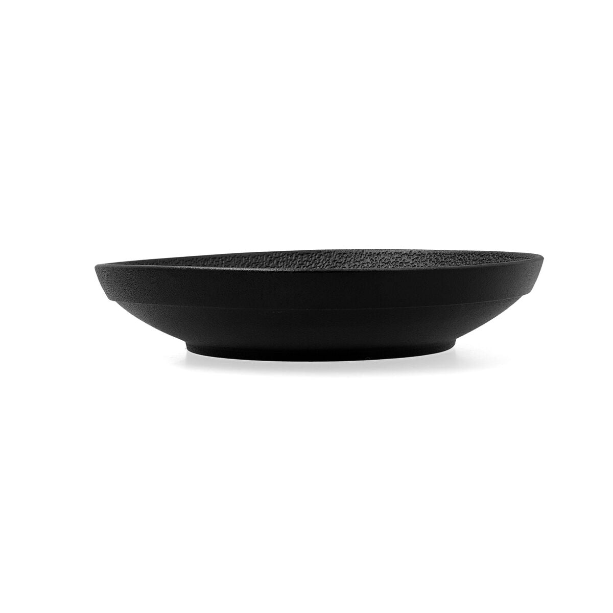 Salad Bowl Bidasoa Fosil Black Ceramic 25,4 x 25,4 x 5,2 cm (6 Units)