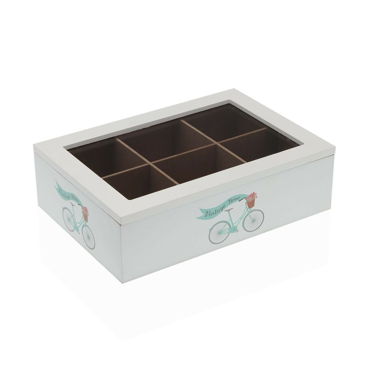Box for Infusions Versa Bicycle Wood 17 x 7 x 24 cm