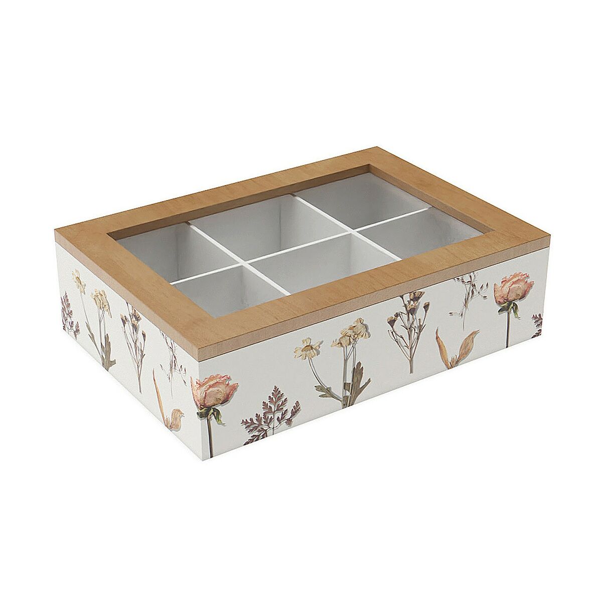 Box for Infusions Versa Hout 17 x 7 x 24 cm