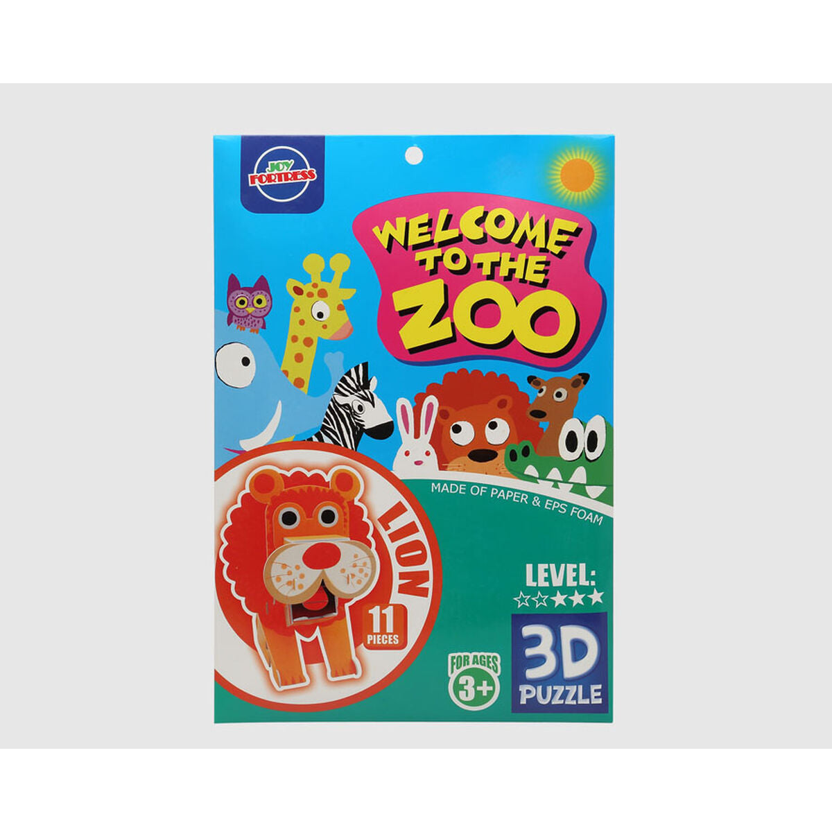 3D puzzel Zoo Leeuw 27 x 18 cm 11 Onderdelen