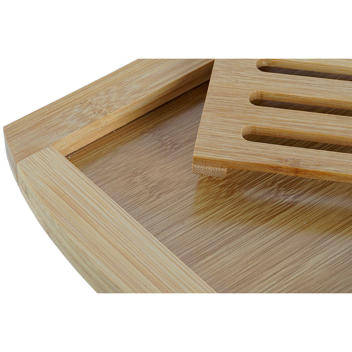 Cutting board DKD Home Decor Natural Bamboo 36 x 21 x 2 cm